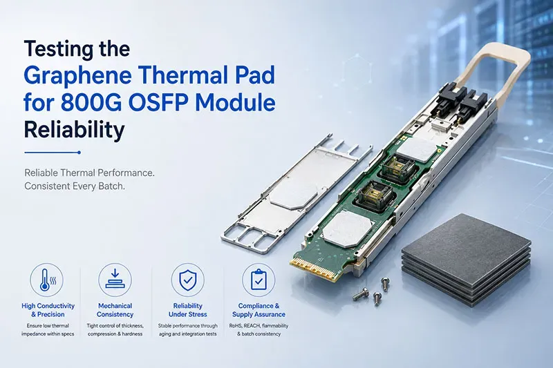 Graphene Thermal Pad For 800G OSFP Module